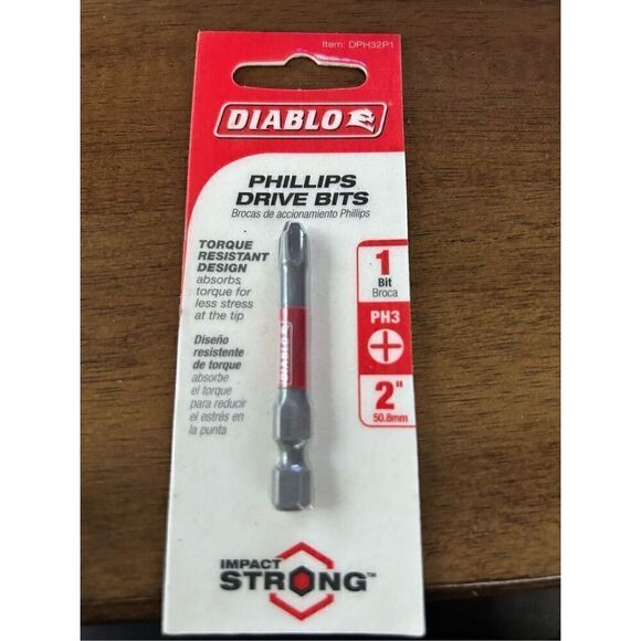 Diablo DPH32P1 Durable Torque Resistant Phillips Drive Bit 2 in. - Picture 2 of 3